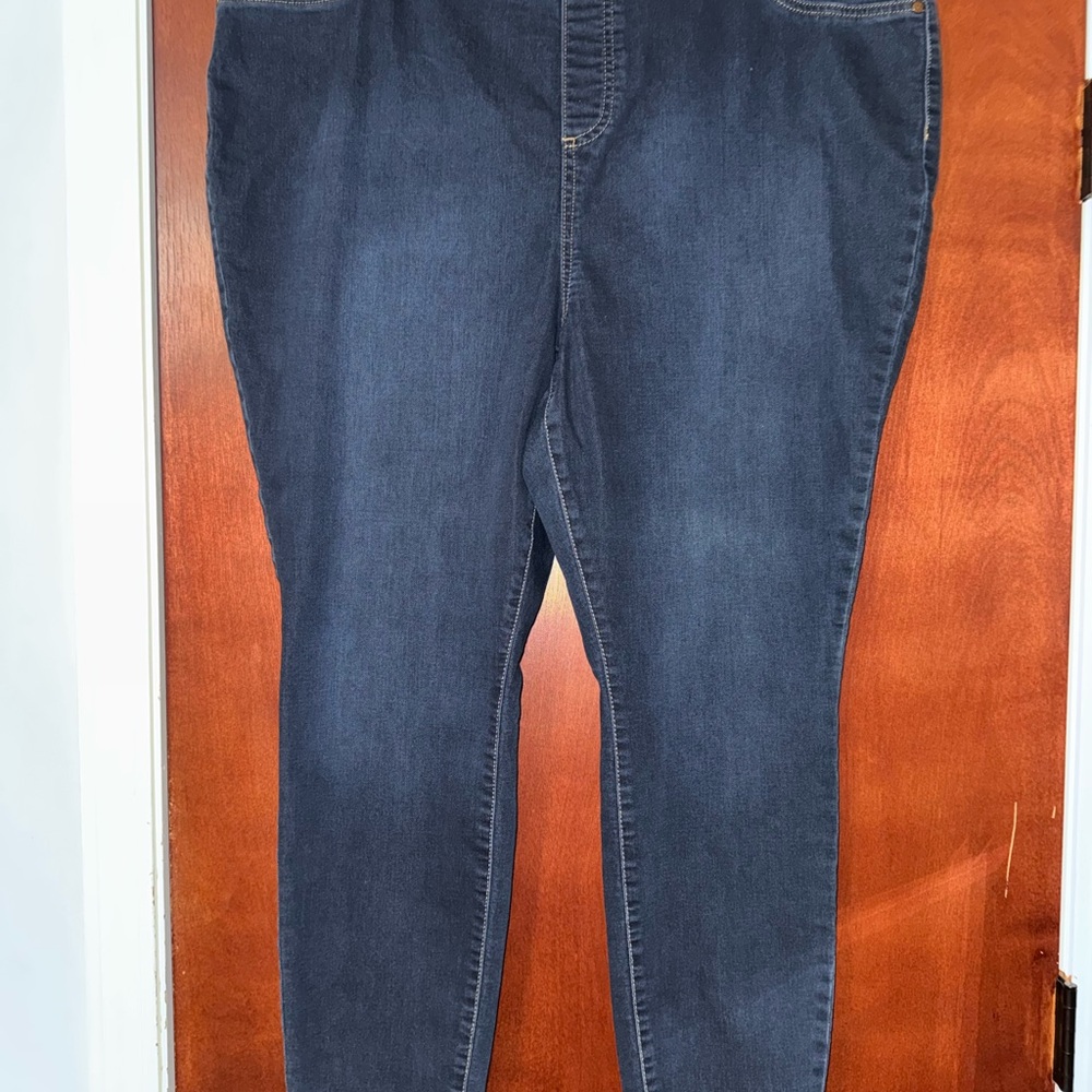 Vera Wang 2X Blue Jeggings